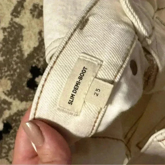 Madewell Cream Jeans Semi Demi Jeans - Picture 7 of 7